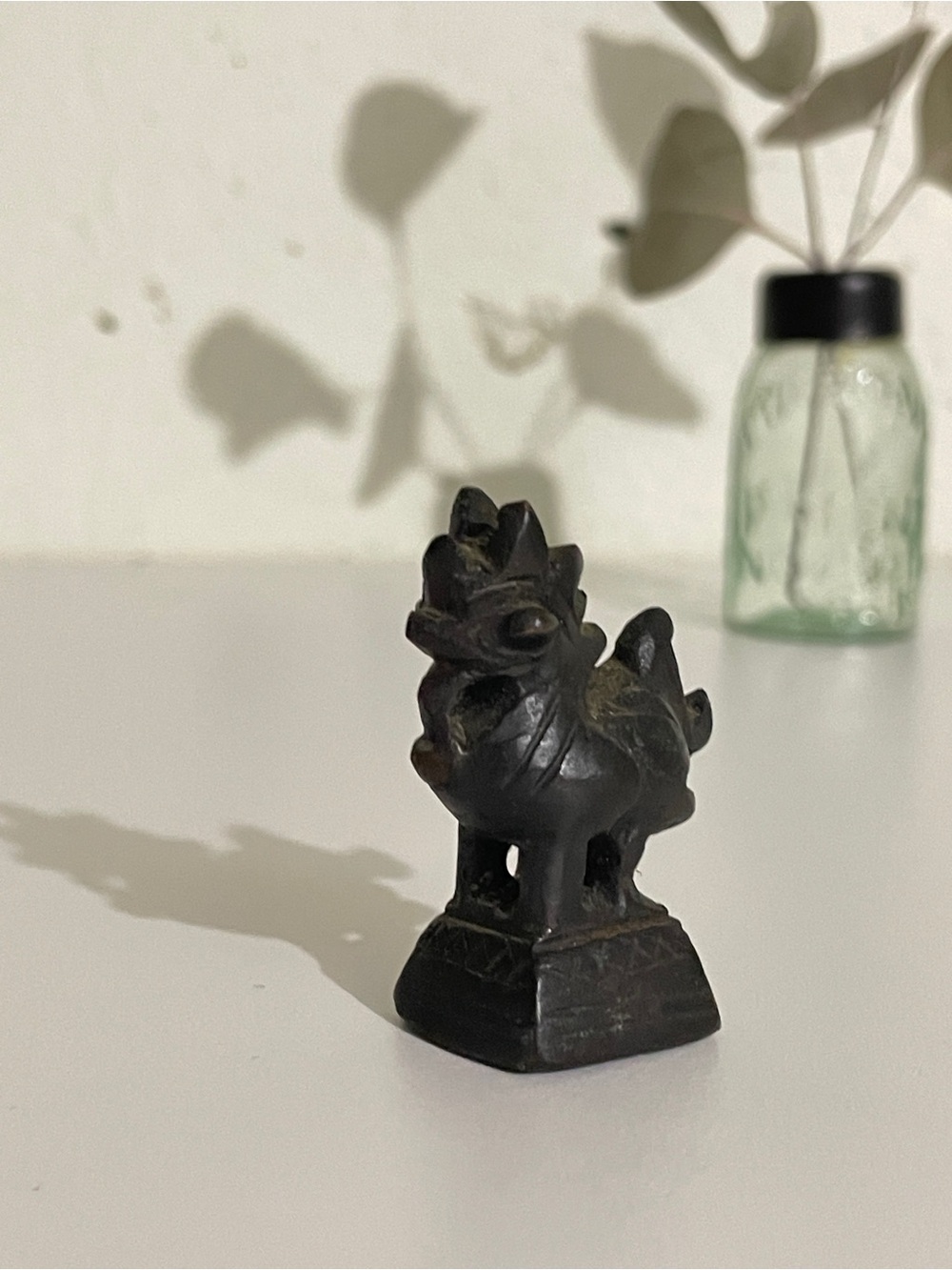 Burma opium weight, mythical creature